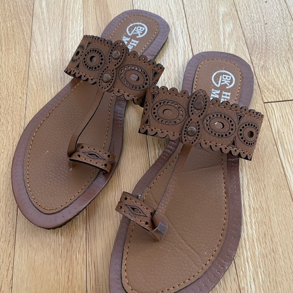 New Hand made leather sandals size 6-7 - Picture 5 of 6